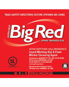 Big Red Spray Marker Dye & Foam 5L